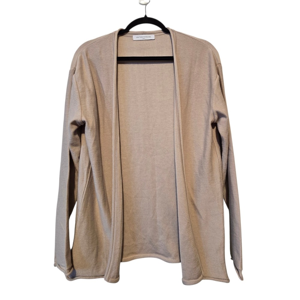 United Arrows Tokyo Neutral Cardigan Women's SM Beige Minimalist Luxury Classic